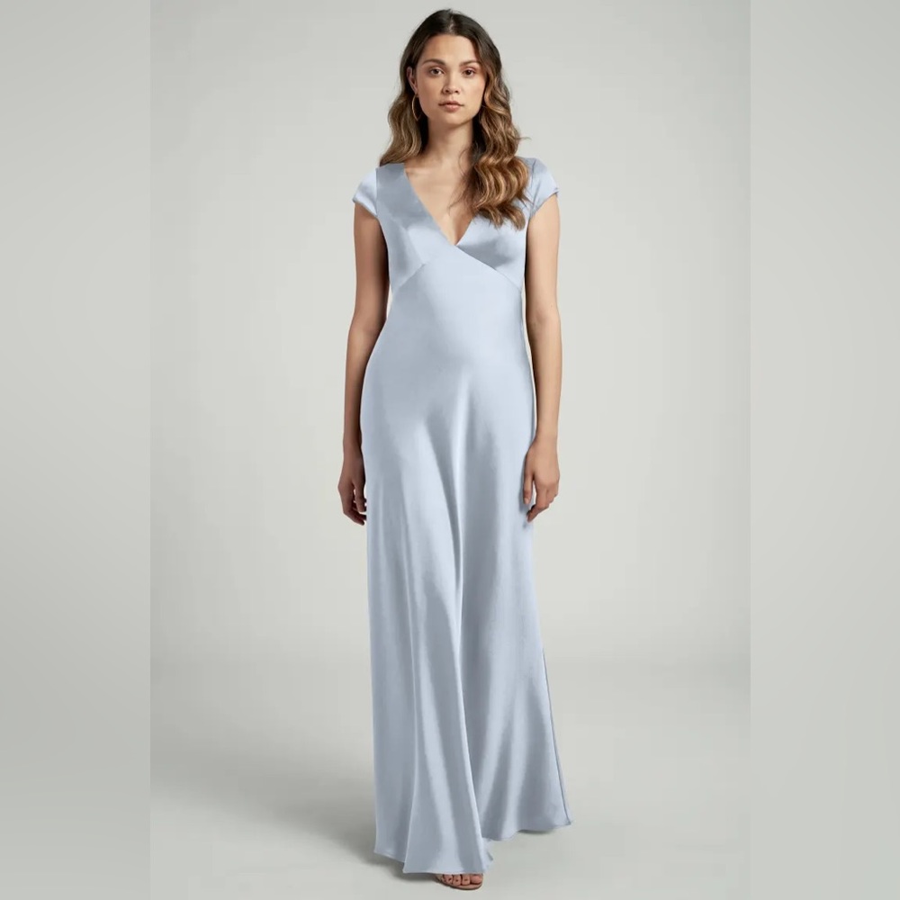Jenny Yoo Light Blue Maxi Dress